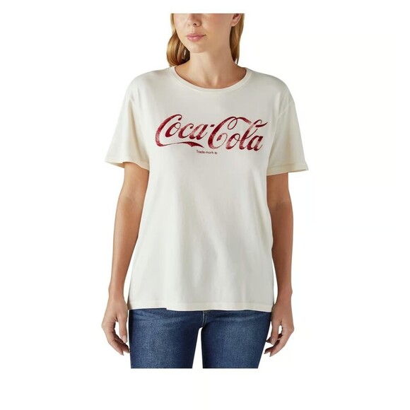 Lucky Brand Cream Coca-Cola Tee - Picture 1 of 7